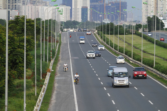 Tổ chức lại giao thông trên Đại lộ Thăng Long phục vụ thi công dự án cải tạo nâng cấp Trạm bơm tiêu Săn. Ảnh minh họa.

