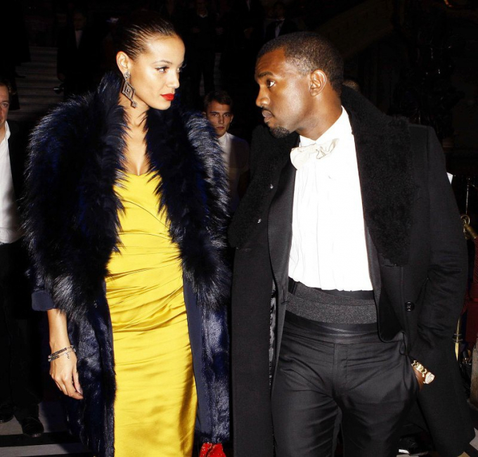 Kanye West and Amber Rose.