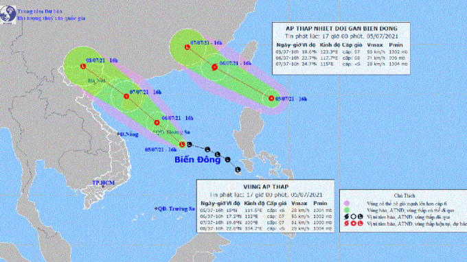 Áp thấp nhiệt đới hướng vào Biển Đông, có khả năng mạnh lên thành bão