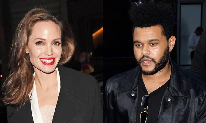 angelina jolie ben the weeknd giua luc cang thang voi brad pitt hinh 2