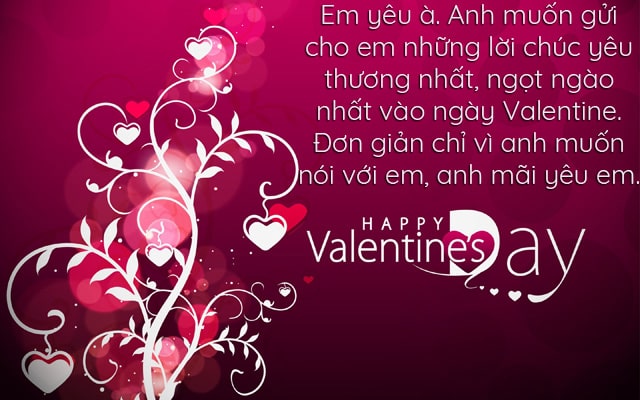 Những tin nhắn ý nghĩa cho ngày Valentine