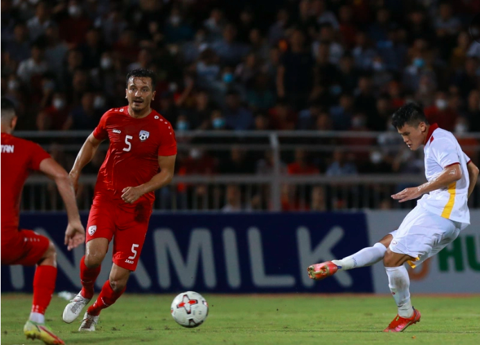 Dù được tăng điểm, tuyển Việt Nam vẫn bị tụt một bậc từ 96 xuống 97 ở lần cập nhật mới nhất của bảng xếp hạng FIFA. Ảnh: AFC  