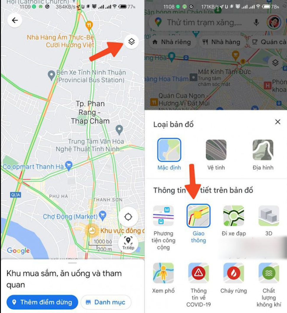 google maps chinh thuc hien thi tinh trang giao thong tren toan quoc hinh 2