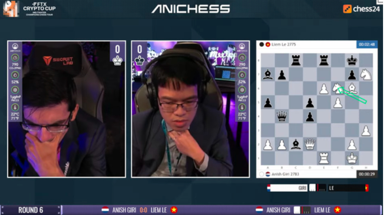 le quang liem danh bai ky thu hang 9 the gioi anish giri hinh 2