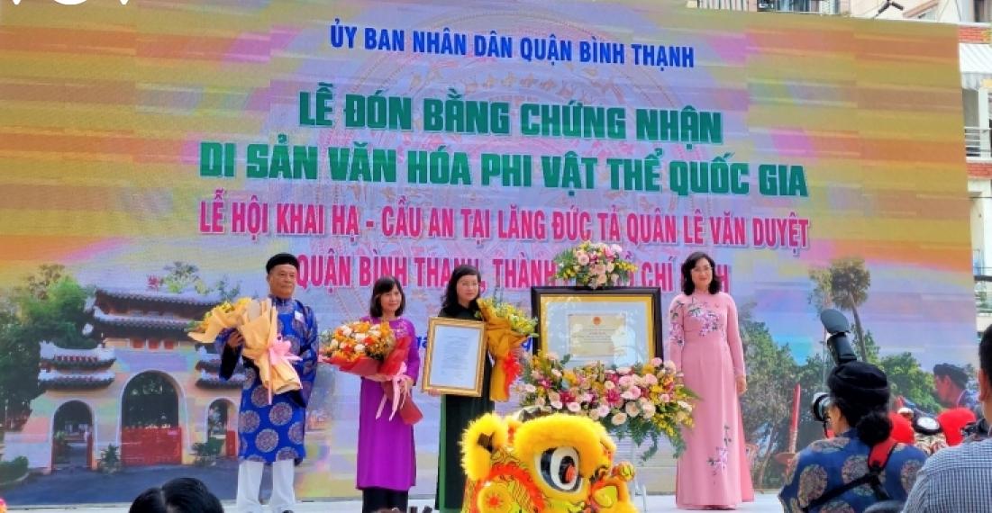 cong nhan di san van hoa quoc gia voi le hoi khai ha  cau an hinh 1