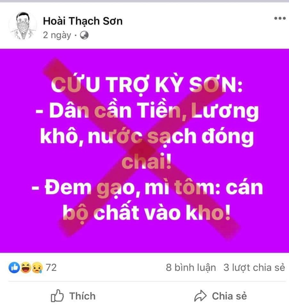 nghe an xu ly cac truong hop dang tin sai su that ve cuu tro khac phuc hau qua lu quet hinh 1