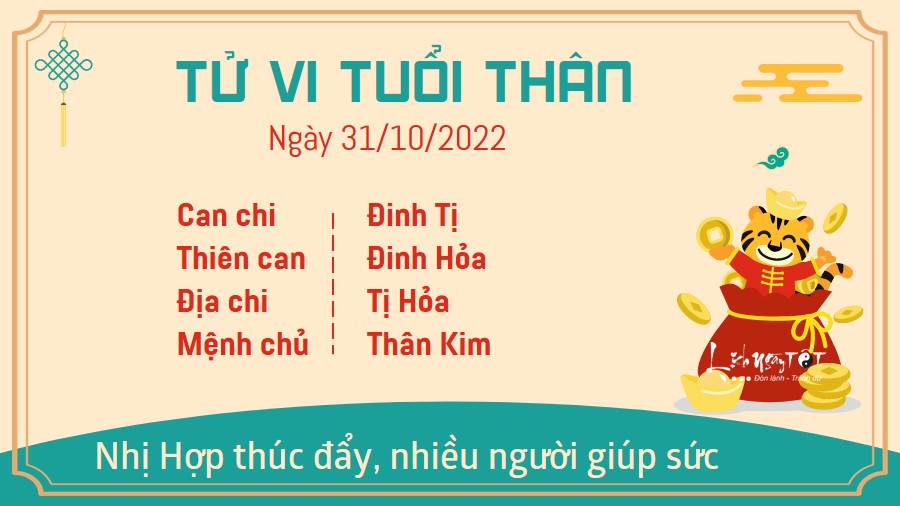 tu vi hom nay 31 10 2022 thu 2 ngay 7 10 am lich cua 12 con giap hinh 9