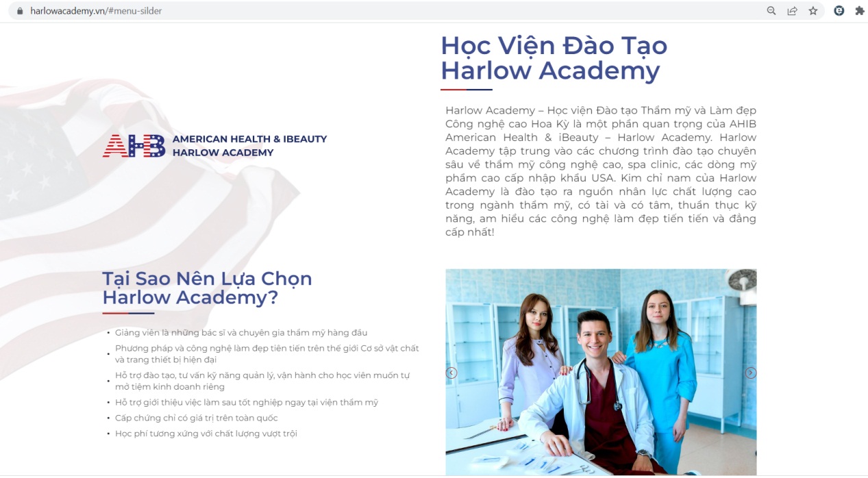 hoc vien harlow academy dao tao day nghe khong duoc cap phep hinh 1