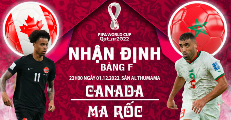 nhan dinh canada vs ma roc 22h ngay 1 12 bang f world cup 2022 hinh 1