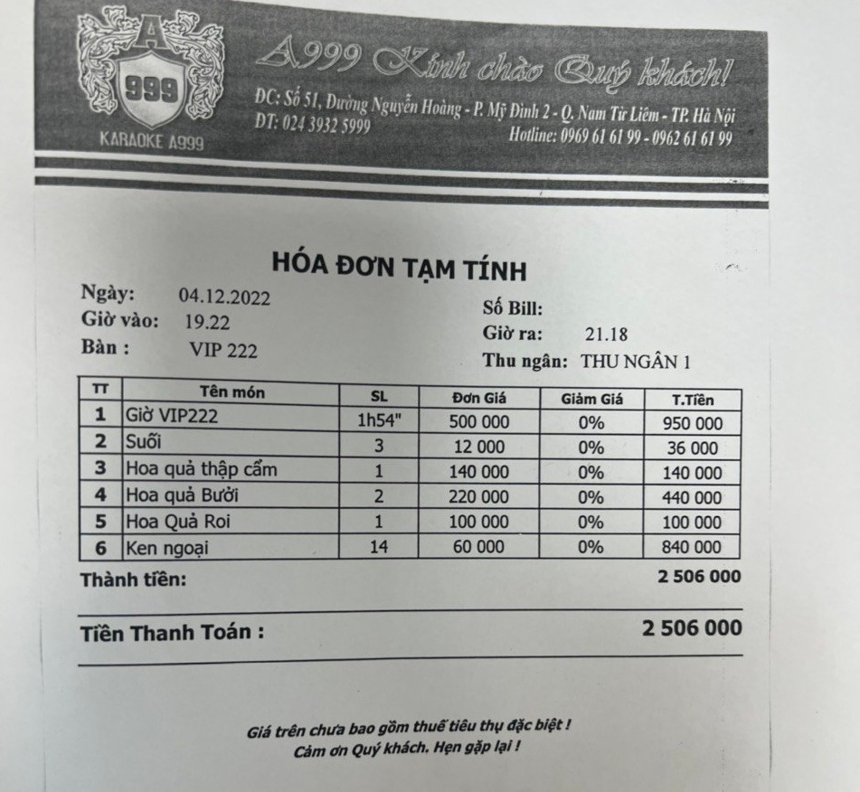 ha noi co so karaoke a999 bi tam dinh chi nhung van len lut hoat dong hinh 2