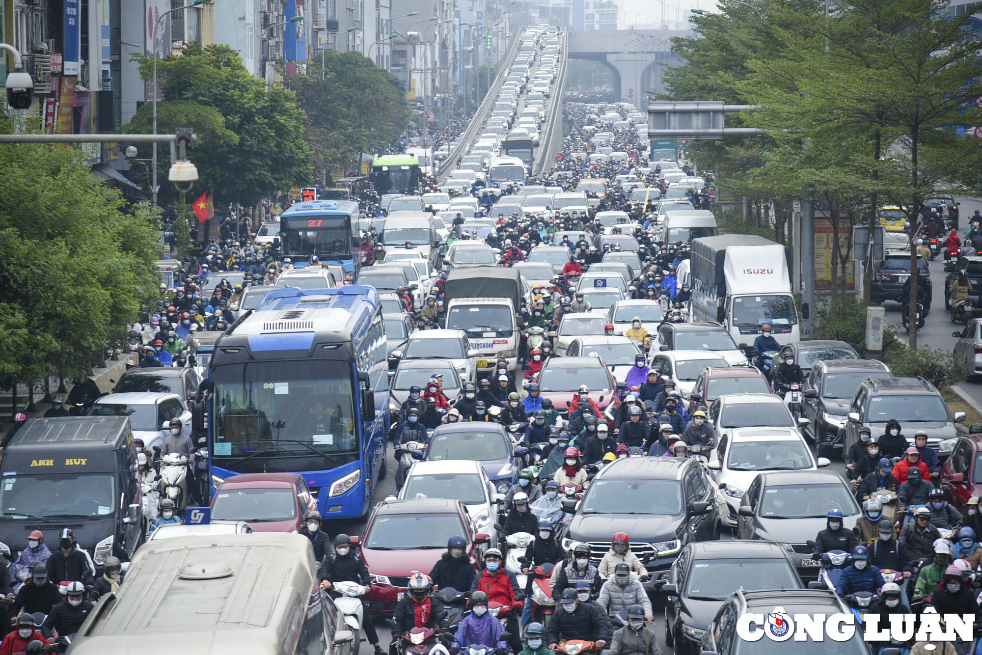 ha noi nhieu tuyen duong un tac ngay sau ky nghi tet duong lich hinh 2