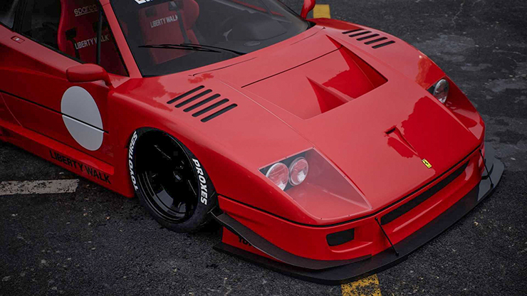 sieu xe ferrari f40 ngau hon trong goi nang cap than rong liberty walk hinh 6