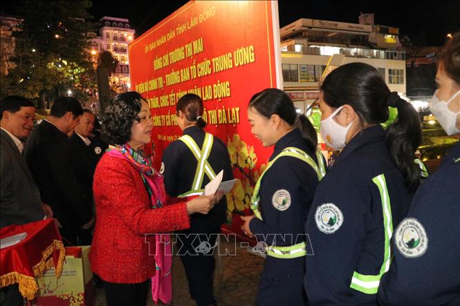 truong ban to chuc trung uong truong thi mai chuc tet cong nhan moi truong da lat hinh 1