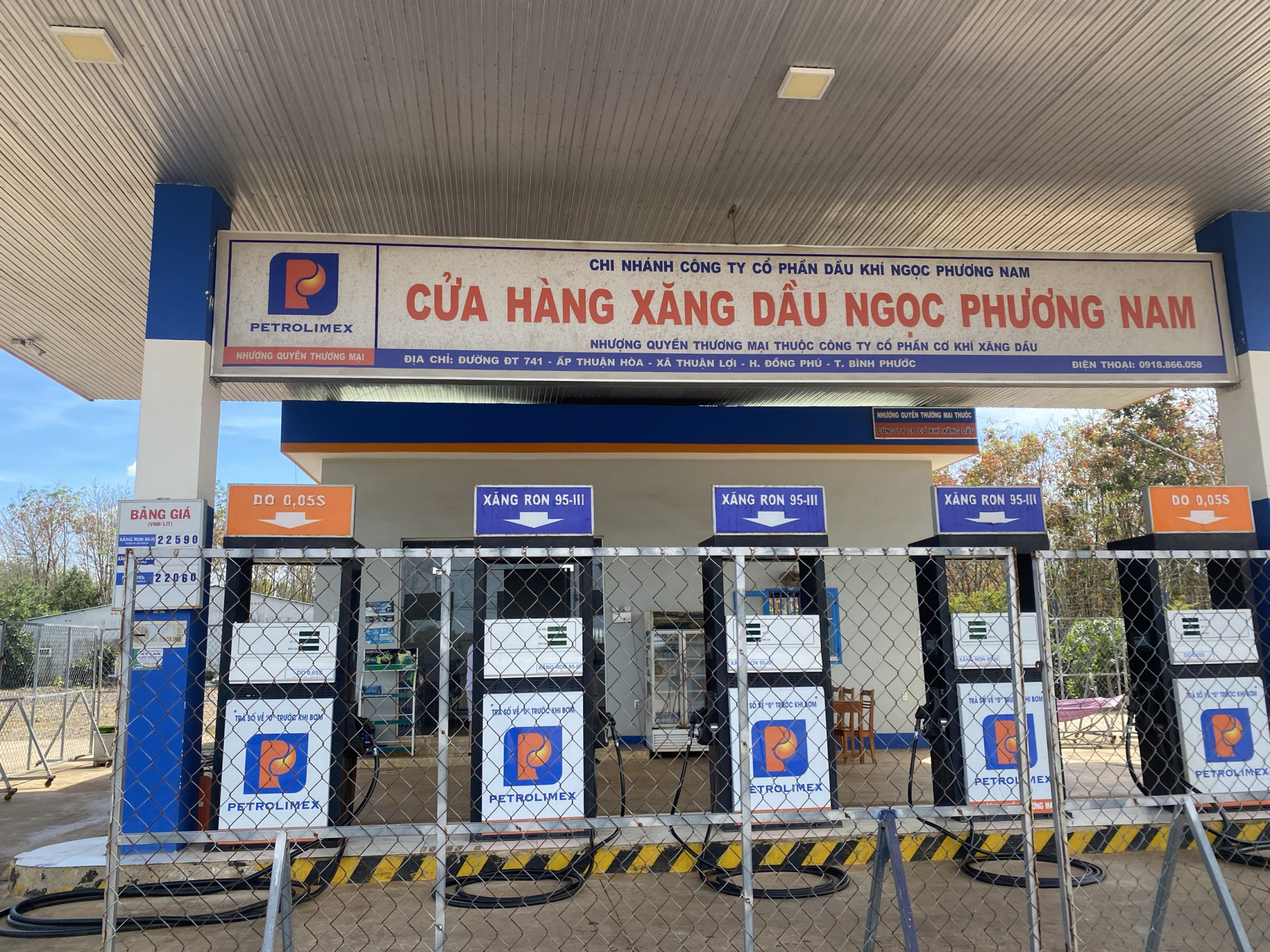 mot cay xang tai binh phuoc ngung ban hang khi chua duoc chap thuan hinh 1