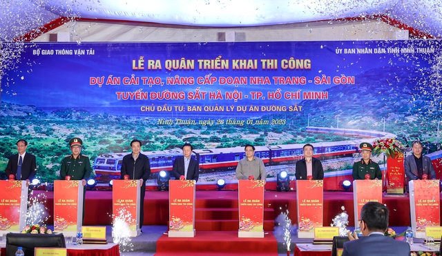 thu tuong pham minh chinh du le ra quan du an nang cap tuyen duong sat nha trang  sai gon hinh 1