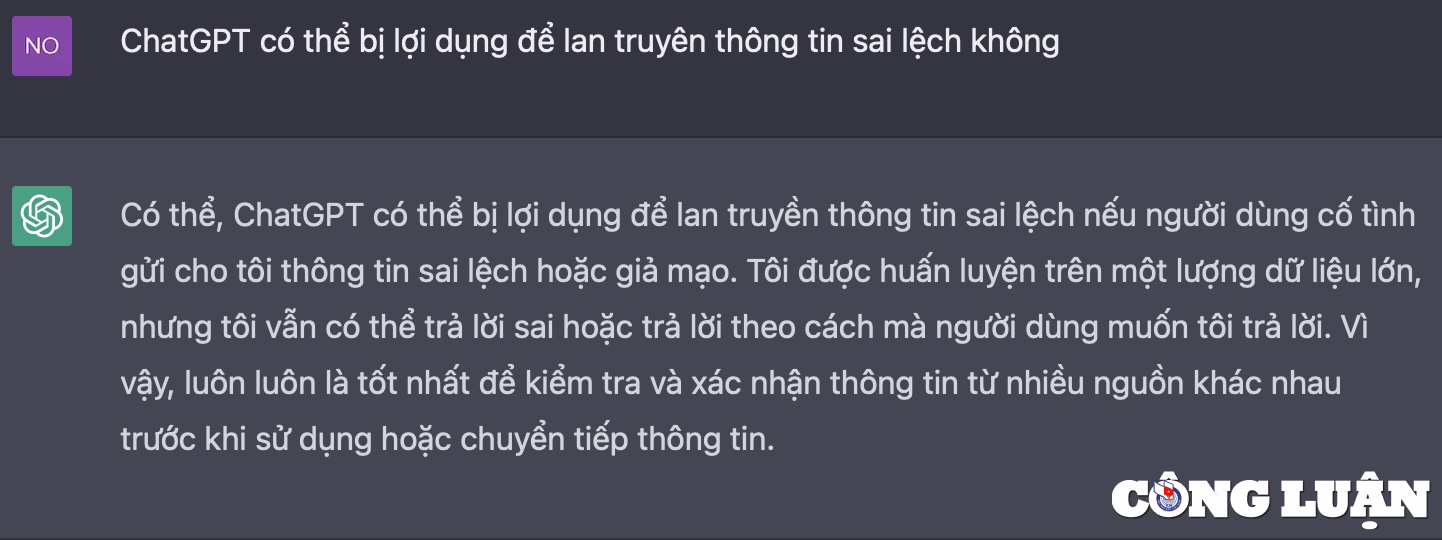 chatgpt co the bi loi dung de phat tan thong tin sai lech hinh 4