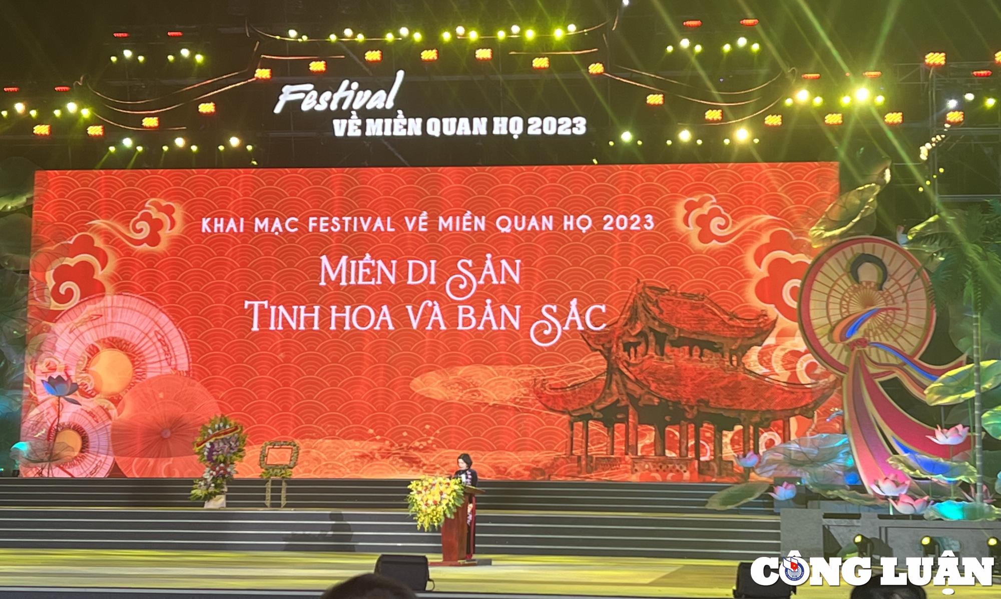 festival ve mien quan ho  2023 ket noi tinh hoa cac di san van hoa hinh 1