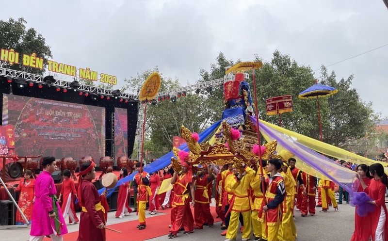 le hoi den tranh o hai duong la di san van hoa phi vat the quoc gia hinh 4