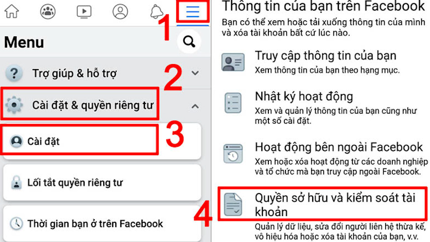 cach xoa tai khoan facebook vinh vien tren dien thoai cua ban hinh 1