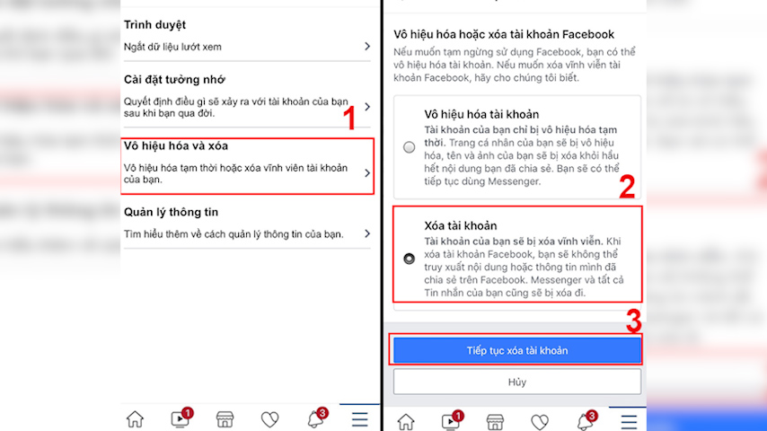 cach xoa tai khoan facebook vinh vien tren dien thoai cua ban hinh 2