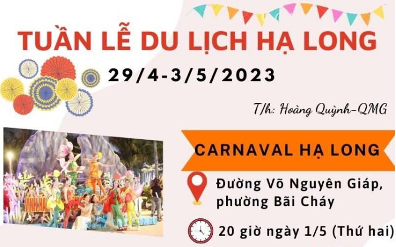 Tuần lễ du lịch tại Hạ Long diễn ra từ 29/4 đến 3/5. Nguồn: Quảng Ninh Portal