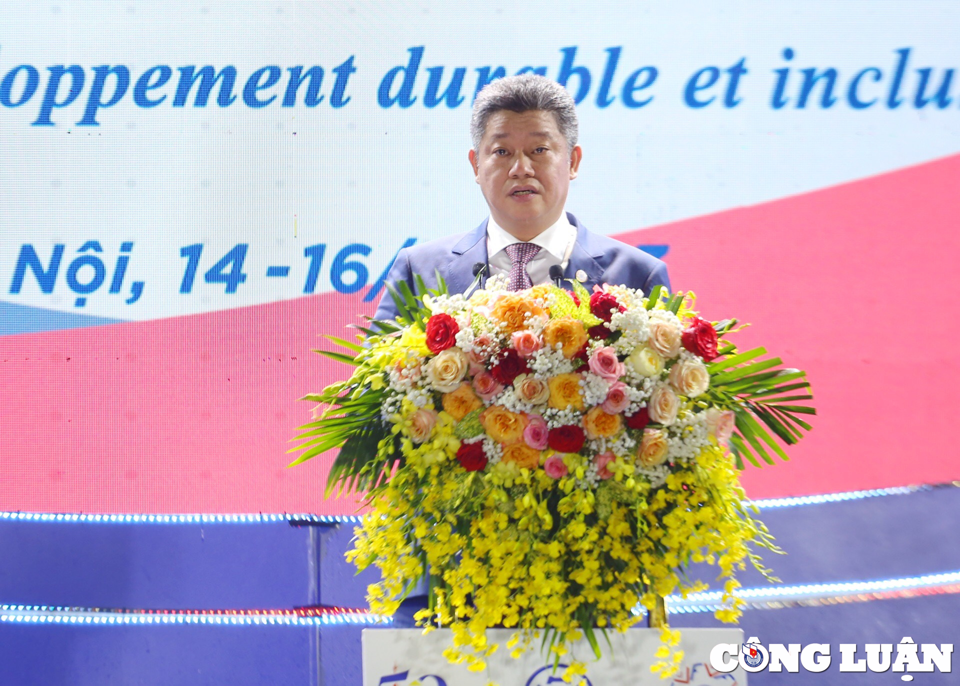 Đồng chí Nguyễn Mạnh Quyền, Phó Chủ tịch UBND TP Hà Nội phát biểu khai mạc chương trình.