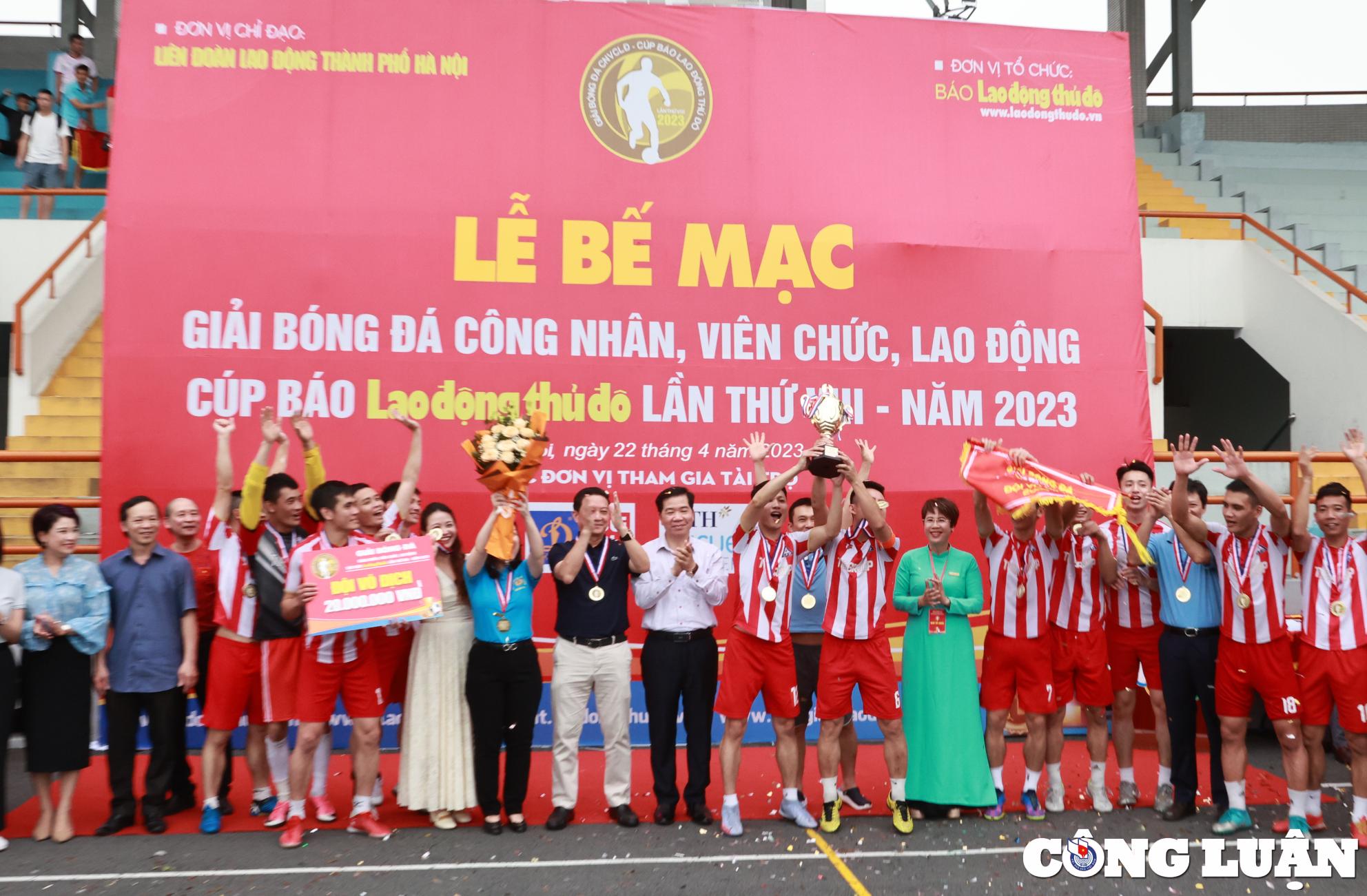 be mac giai bong da cup bao lao dong thu do lan thu viii  nam 2023 hinh 2