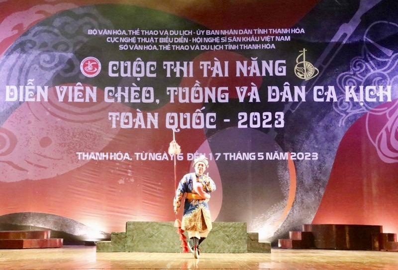 Phần dự thi của diễn viên Nhà hát Nghệ thuật truyền thống tỉnh Thanh Hóa