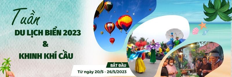 Tuần Du lịch biển và khinh khí cầu Thái Bình năm 2023 diễn ra tại Khu du lịch sinh thái Cồn Đen, từ ngày 20-26/5/2023. Ảnh: BTC