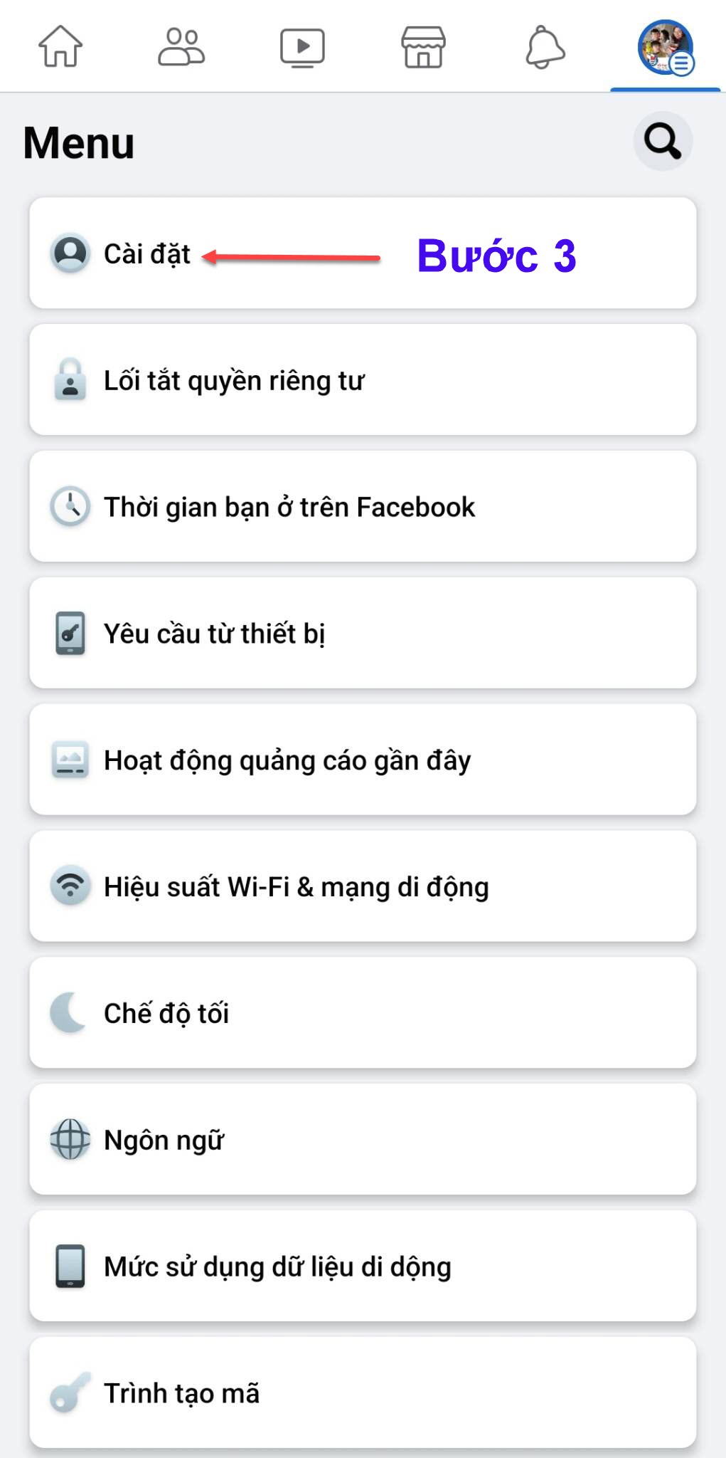 huong dan cach tat thong bao neu bat tren facebook don gian nhat hinh 2