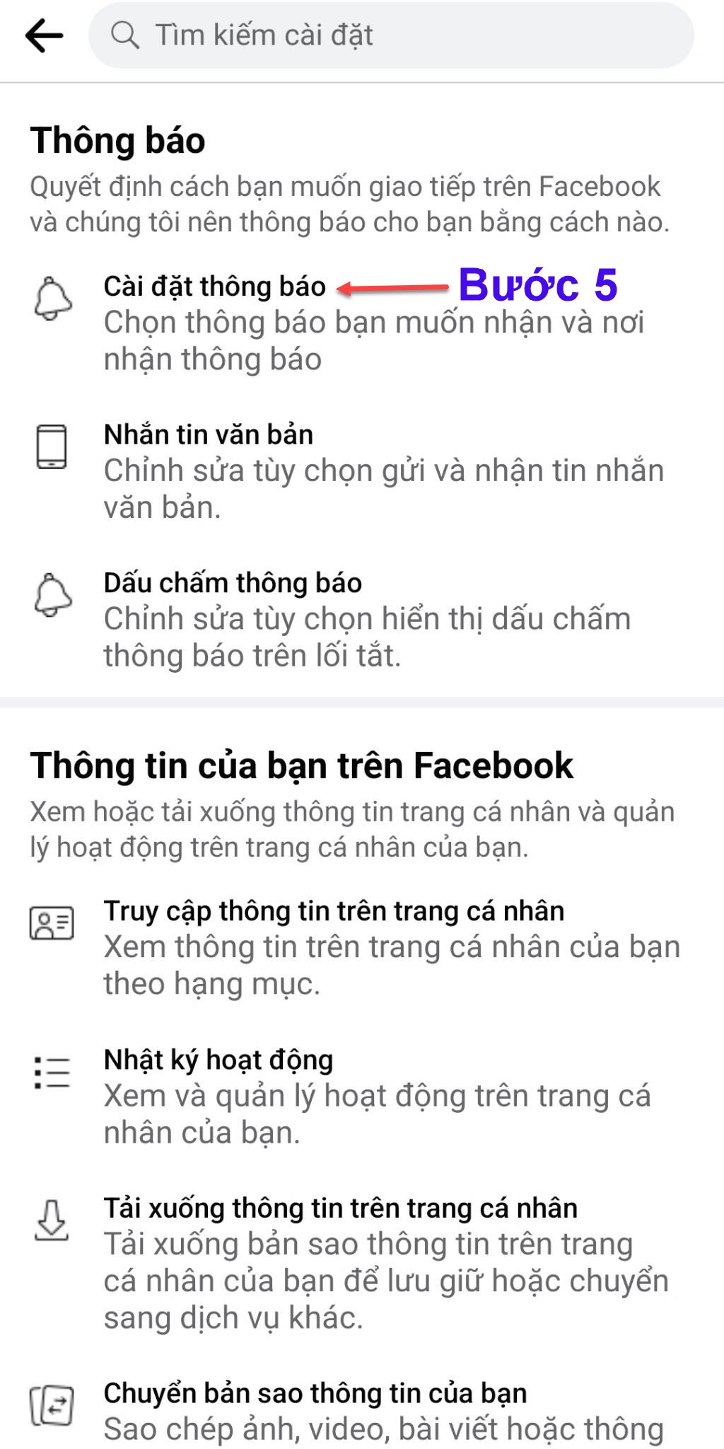 huong dan cach tat thong bao neu bat tren facebook don gian nhat hinh 4