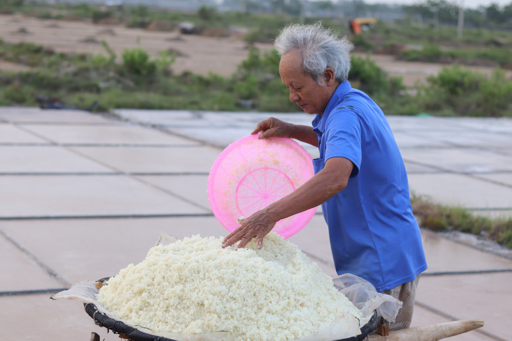 lang nghe lam muoi hoi ha thu hoach nang hinh 4