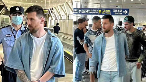 messi bat ngo bi giu lai o san bay trung quoc trong 2 tieng hinh 2