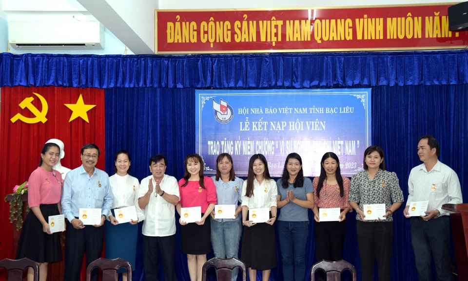 bac lieu to chuc trao the hoi vien hoi nha bao viet nam giai doan 2021 2026 hinh 1