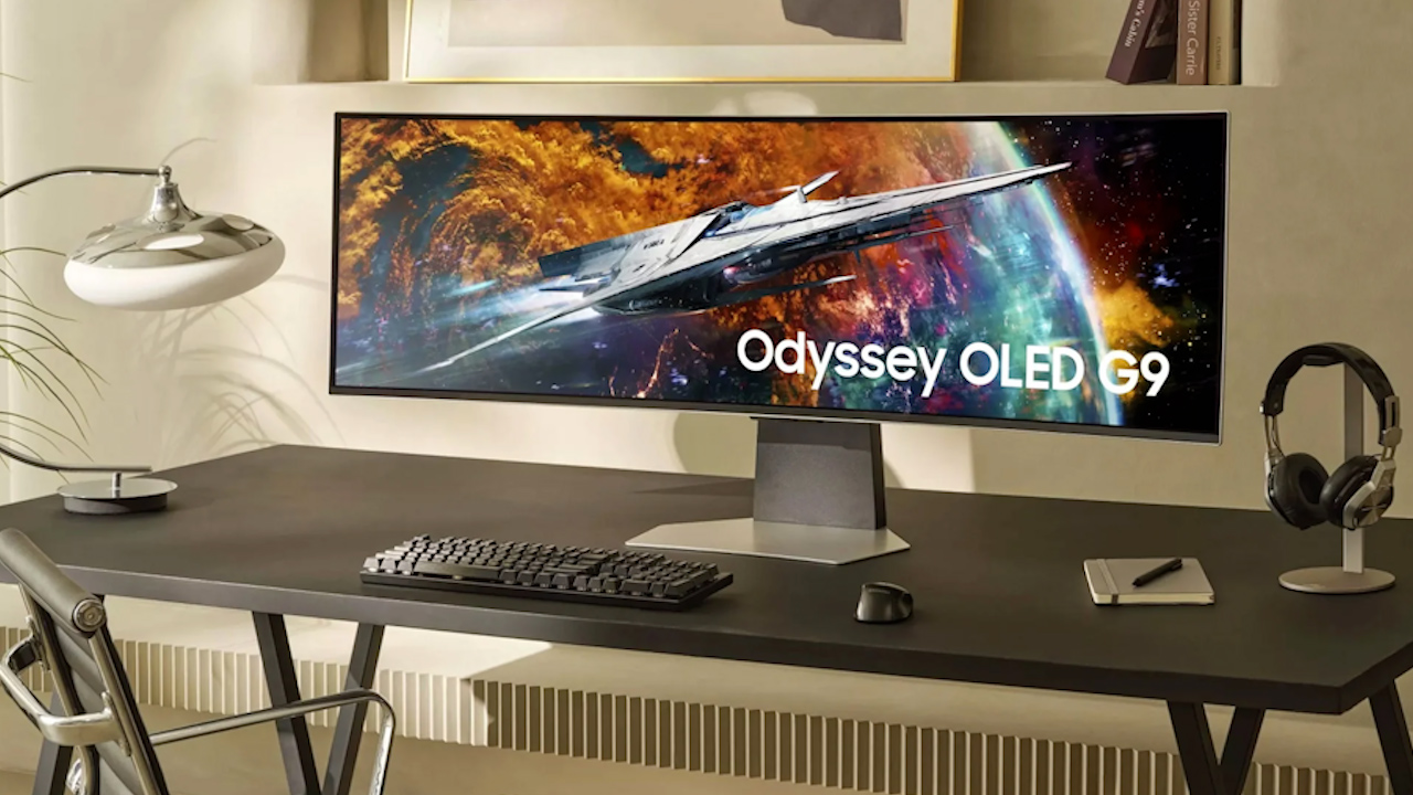 can canh samsung odyssey g9 oled hinh 1