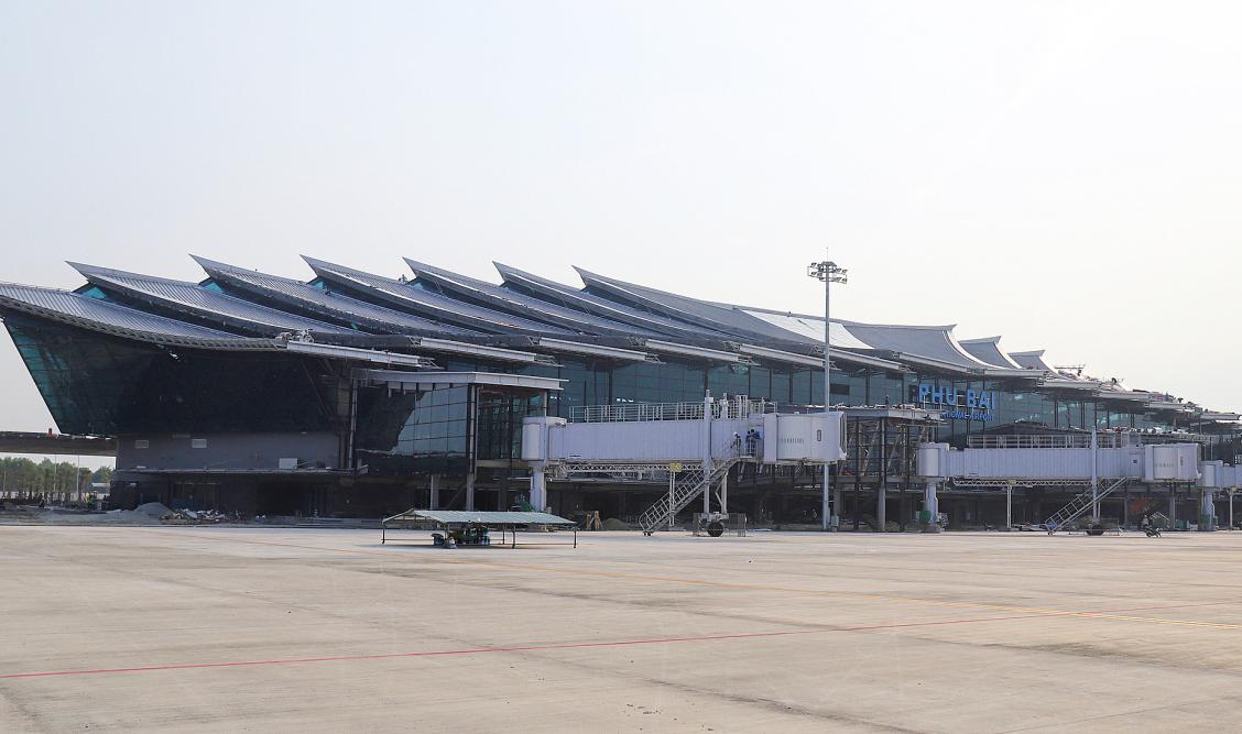 Hình ảnh nhà ga T2 cảng hàng không quốc tế Phú Bài hoàn thành và đi vào khai thác. Ảnh: TL.