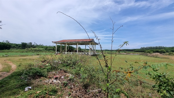 Khu vực di tích Chiến hào thép Lộc Tự ở xã Bình Hòa, huyện Bình Sơn - Ảnh: Như Đồng