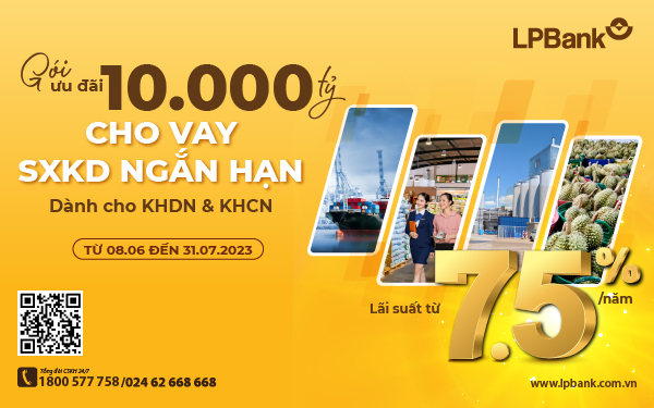 lpbank tiep tuc nang goi uu dai cho vay san xuat kinh doanh len toi 10000 ty voi lai suat chi tu 75 nam hinh 1