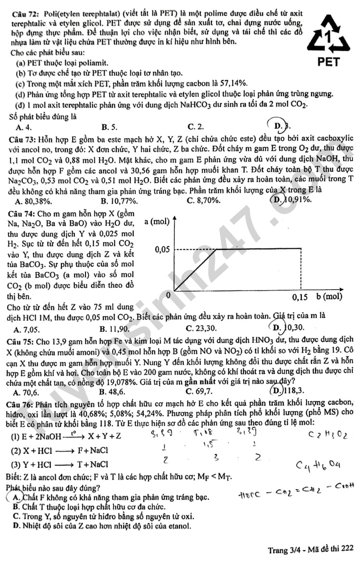 de thi tot nghiep thpt 2023 mon hoa hoc ma de 222 hinh 3
