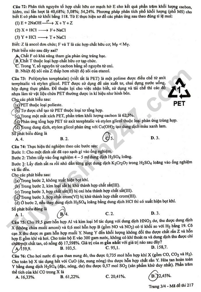 de thi tot nghiep thpt 2023 mon hoa hoc ma de 217 hinh 3