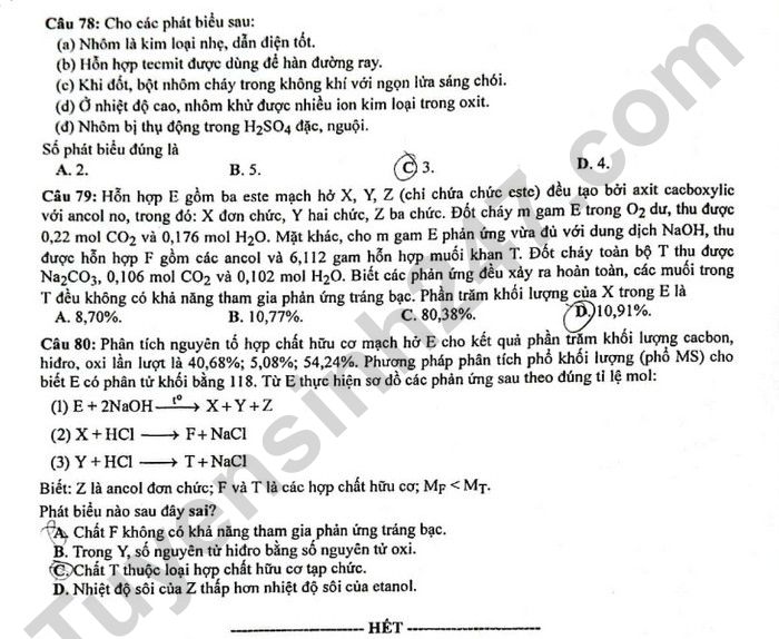 de thi tot nghiep thpt 2023 mon hoa hoc ma de 218 hinh 4