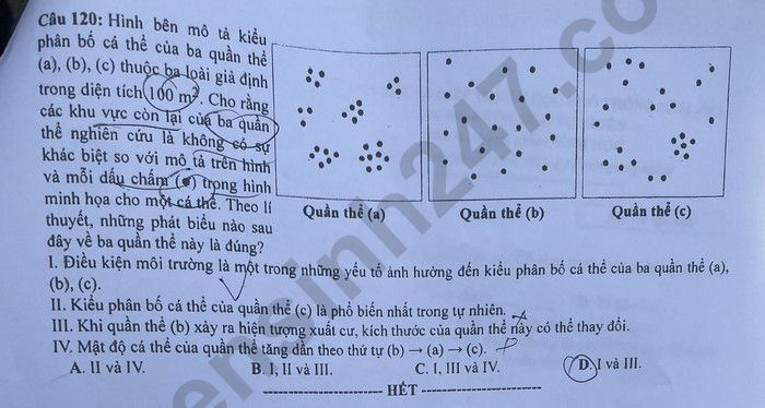 de thi tot nghiep thpt 2023 mon sinh hoc ma de 208 hinh 6