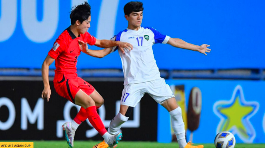 thang uzbekistan u17 han quoc gap u17 nhat ban o chung ket u17 chau a hinh 1