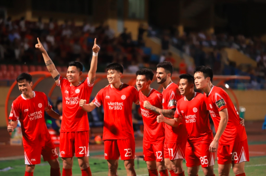 thang hai phong viettel fc chia ngoi dau vleague voi cong an ha noi hinh 1