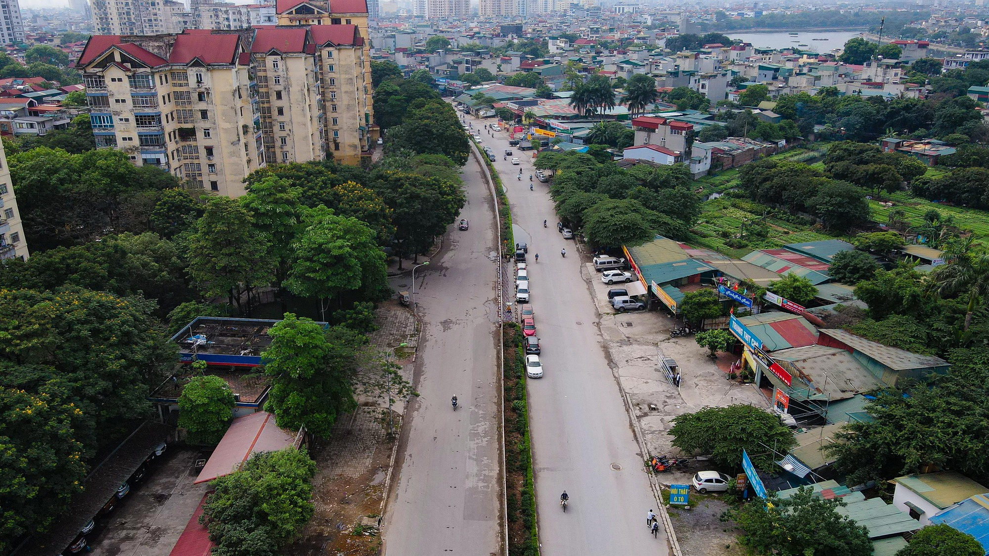 ha noi se co tuyen duong dai hon 1000m noi voi vanh dai 3 tai quan hoang mai hinh 1