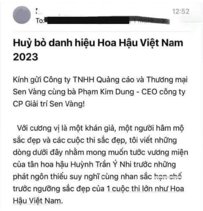 huynh tran y nhi bi anti fan keu goi tuoc bo danh hieu miss world vietnam 2023 hinh 2