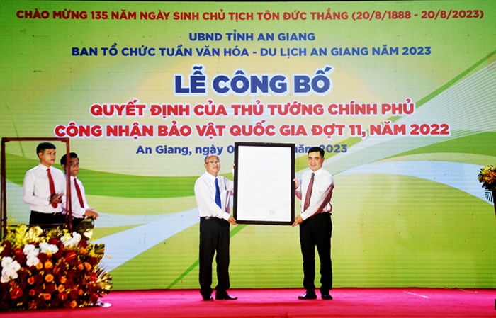 mukhalinga ba the la bao vat quoc gia thu 8 cua tinh an giang hinh 1