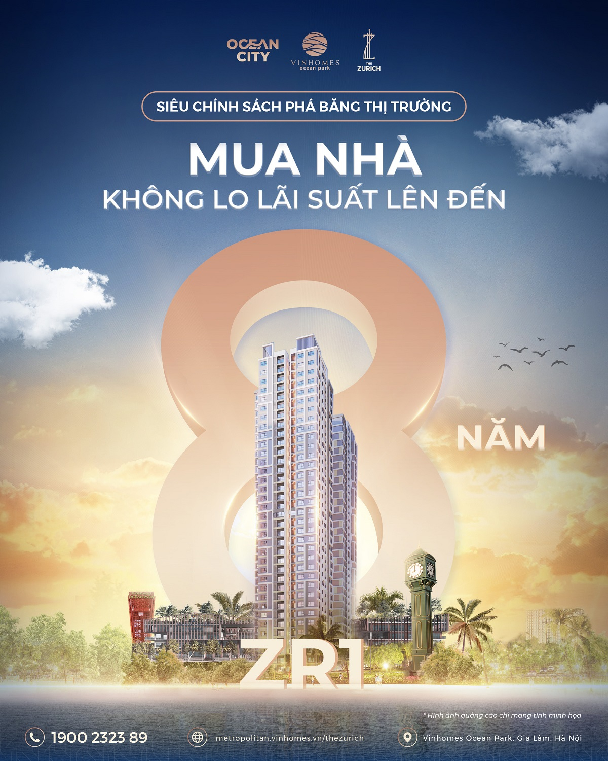 mitsubishi va vinhomes dong hanh ap dung sieu chinh sach 8 nam khong lo lai suat tai the zurich 1  vinhomes ocean park hinh 1