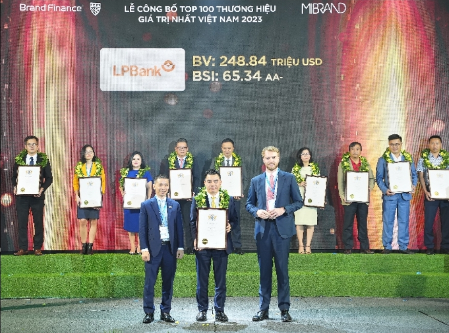 lpbank duoc vinh danh top 100 thuong hieu gia tri nhat viet nam 2023 hinh 1