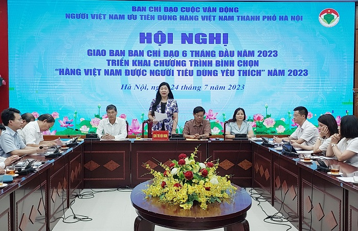 Bà Nguyễn Lan Hương, Chủ tịch Ủy ban Mặt trận Tổ quốc Việt Nam (MTTQ) Hà Nội. (Ảnh: Moit)


